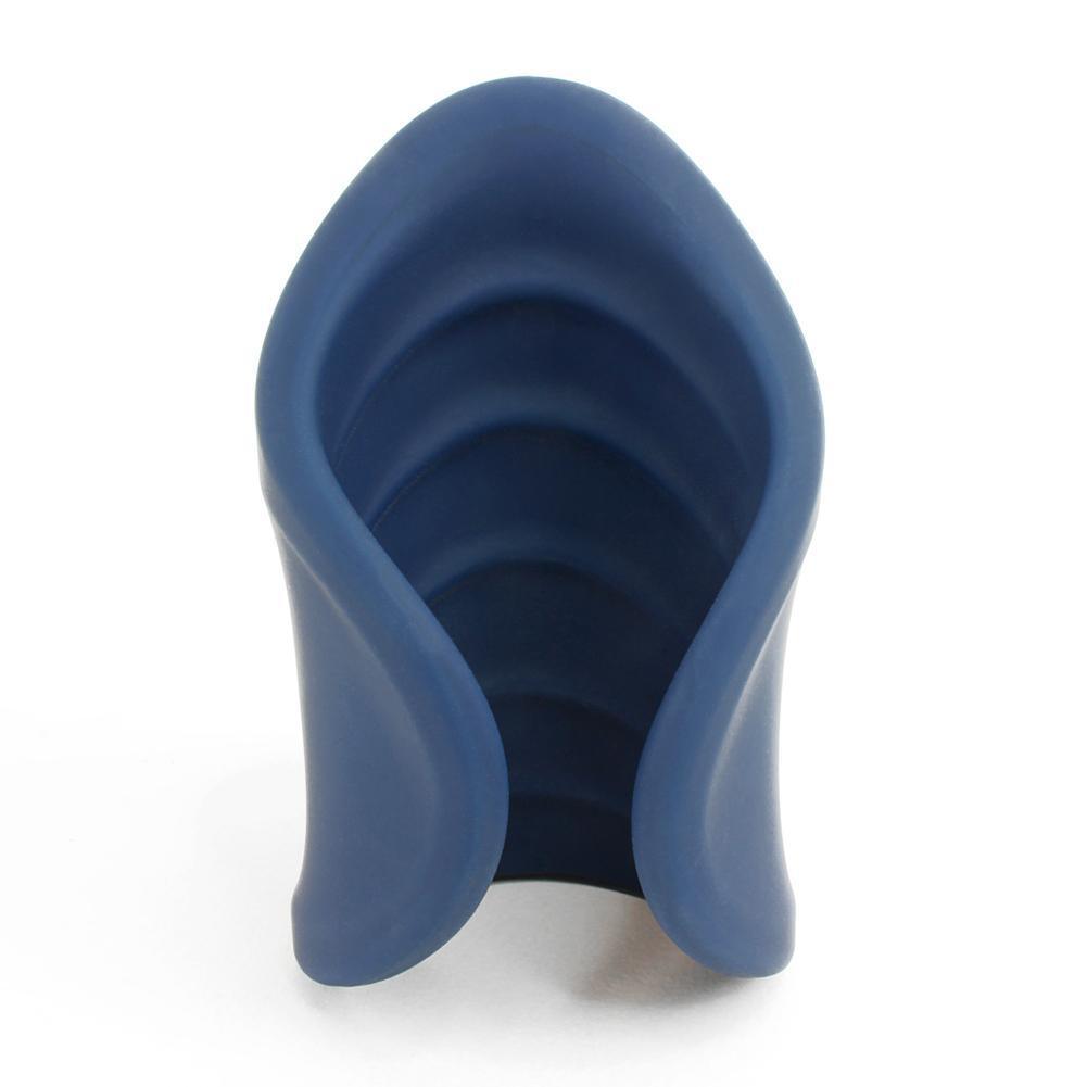 Rechargeable Textured Pocket Stroker - Blue - Xoxomoving