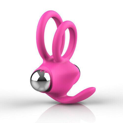 Rechargeable Vibrating Dual Cock Rings - Xoxomoving