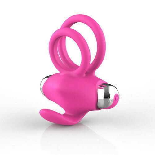 Rechargeable Vibrating Dual Cock Rings - Xoxomoving