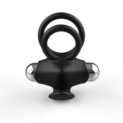 Rechargeable Vibrating Dual Cock Rings - Xoxomoving