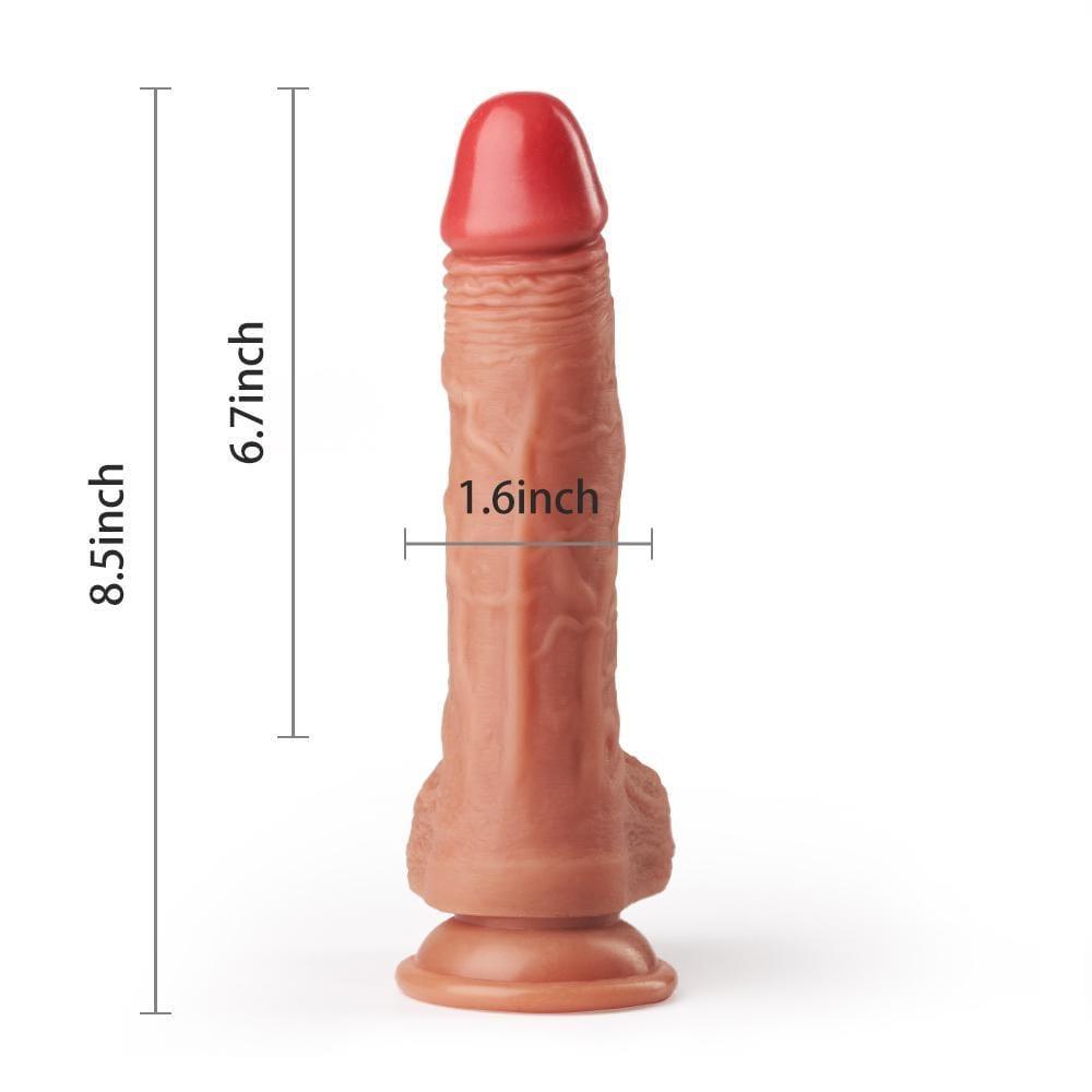 Remote Control 10-Frequency Squirming Vibrating Heating Dildo - Xoxomoving