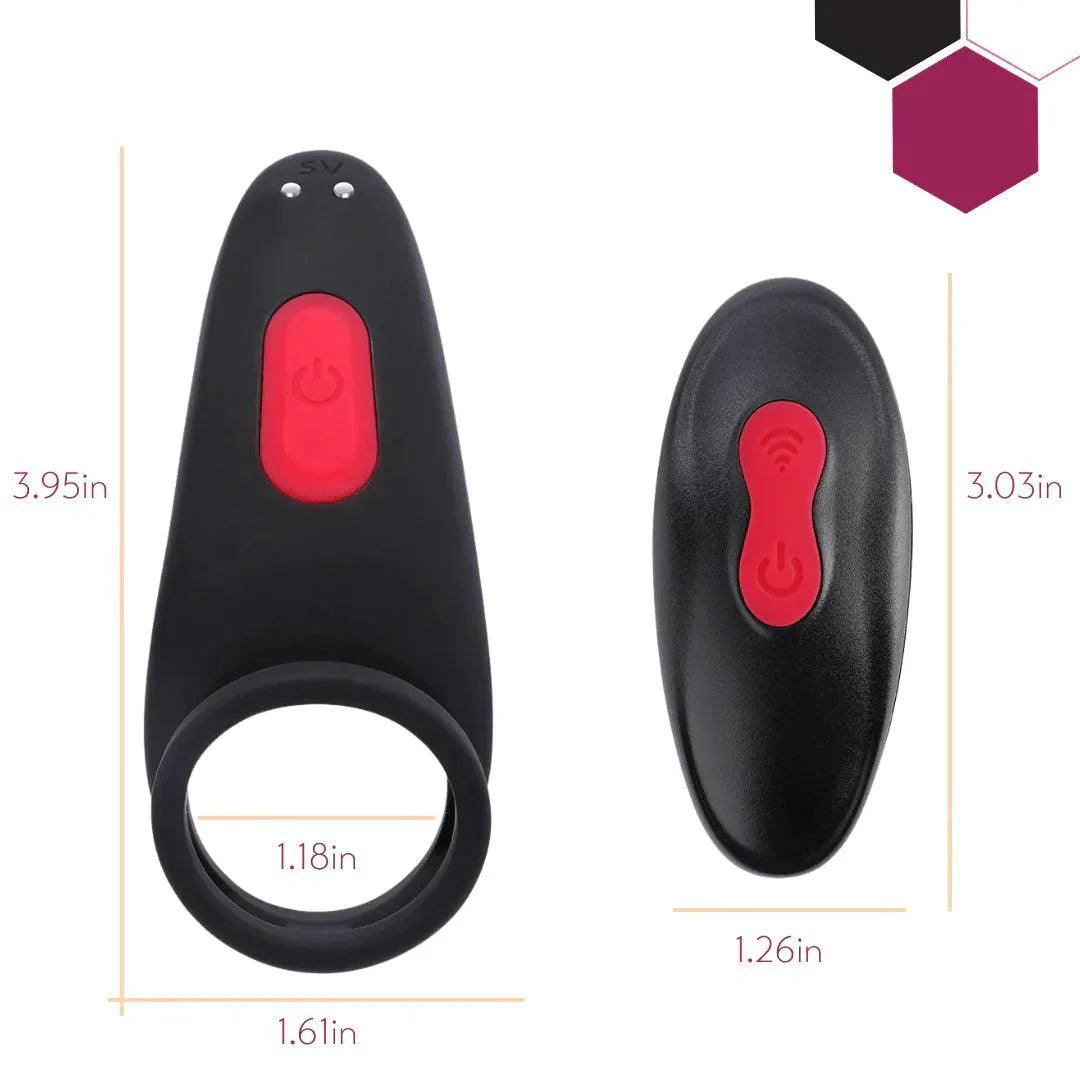 Remote Controlled Vibrating Dual Ring - Xoxomoving