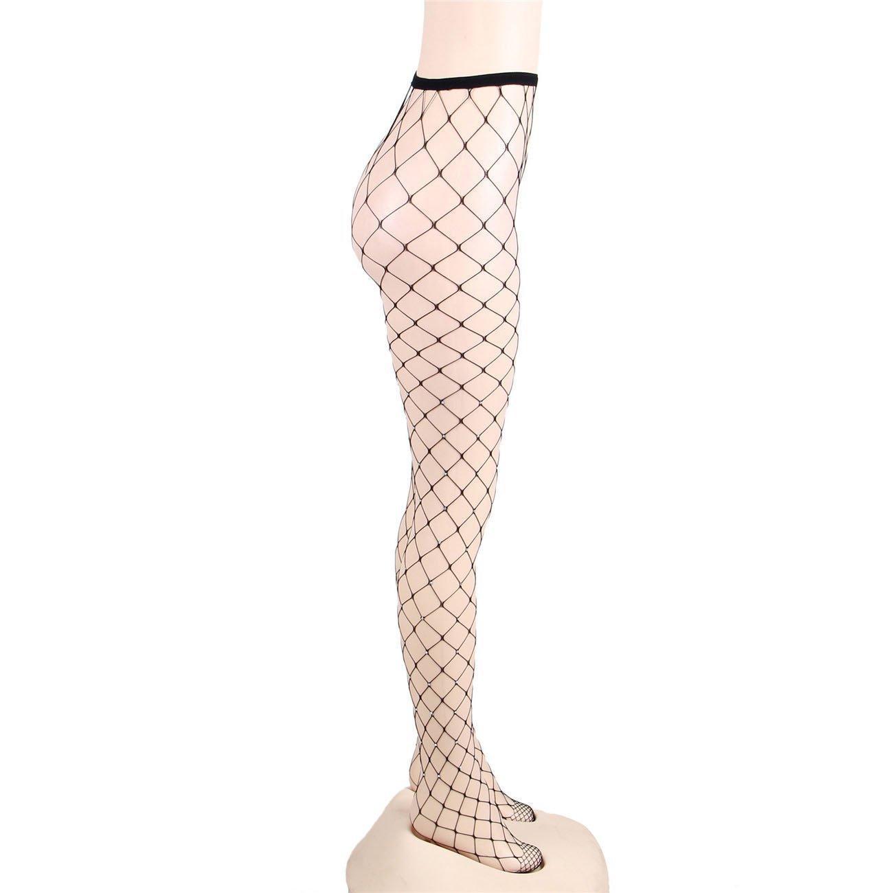 Rhinestone Net Pantyhose - One Size Fits Most - Xoxomoving