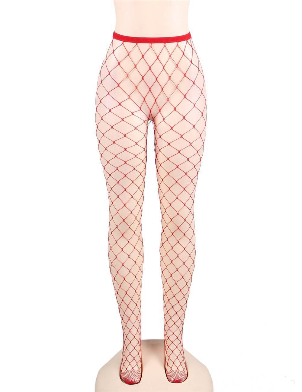 Rhinestone Net Pantyhose - One Size Fits Most - Xoxomoving