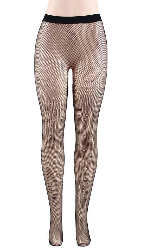 Rhinestone Pantyhose - One Size Fits Most - Xoxomoving