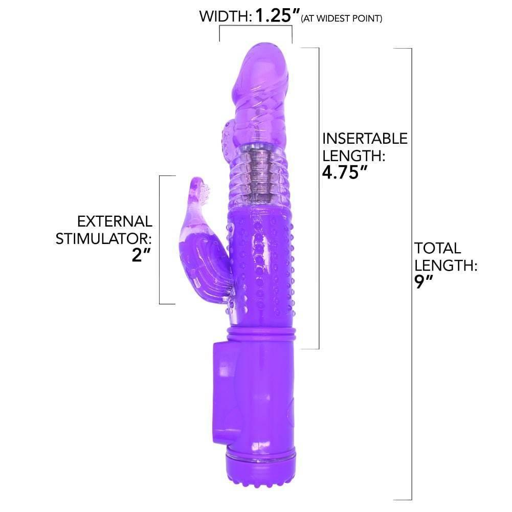 Ribbed Rotating Rabbit Vibe - Xoxomoving