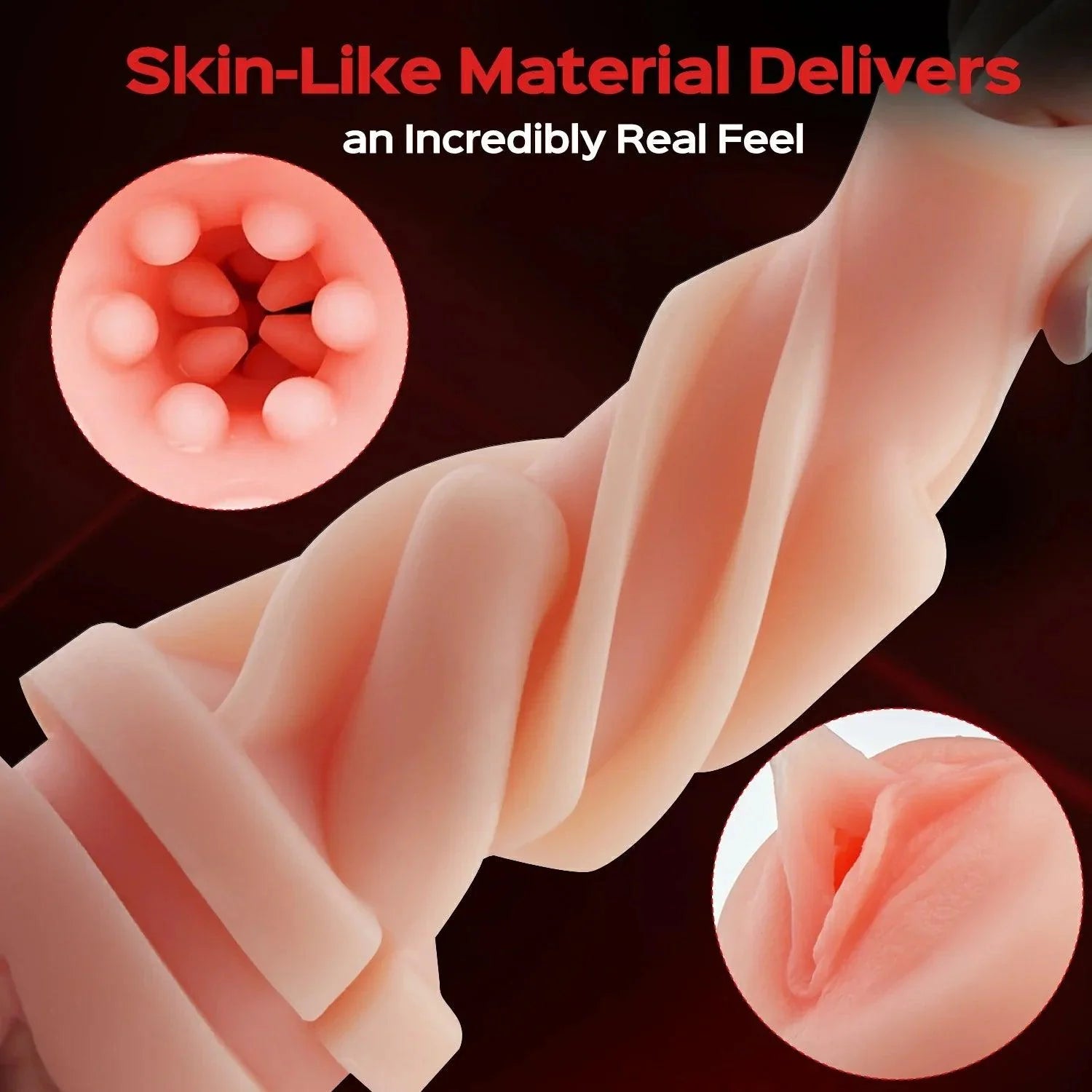 Ride Me Vibrating Pussy Male Masturbator - Realistic Vibrator Sleeve - Xoxomoving