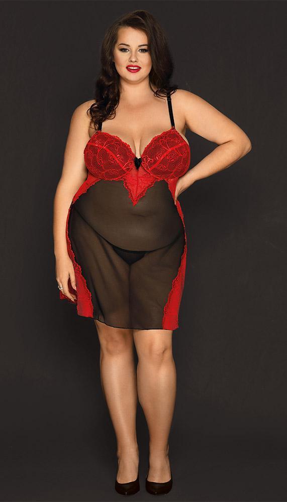 Romantic Plus Size Lingerie Dress - Xoxomoving