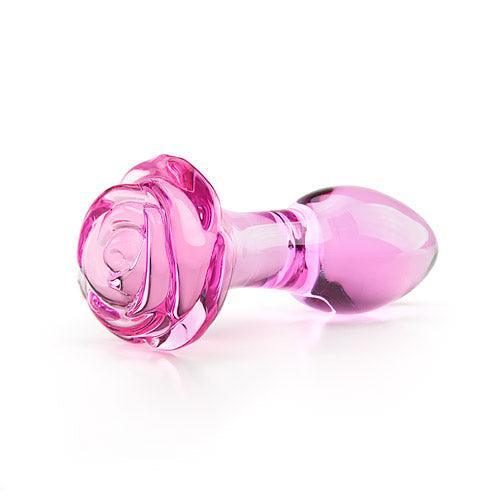 Rose butt plug Flower glass butt plug - Xoxomoving