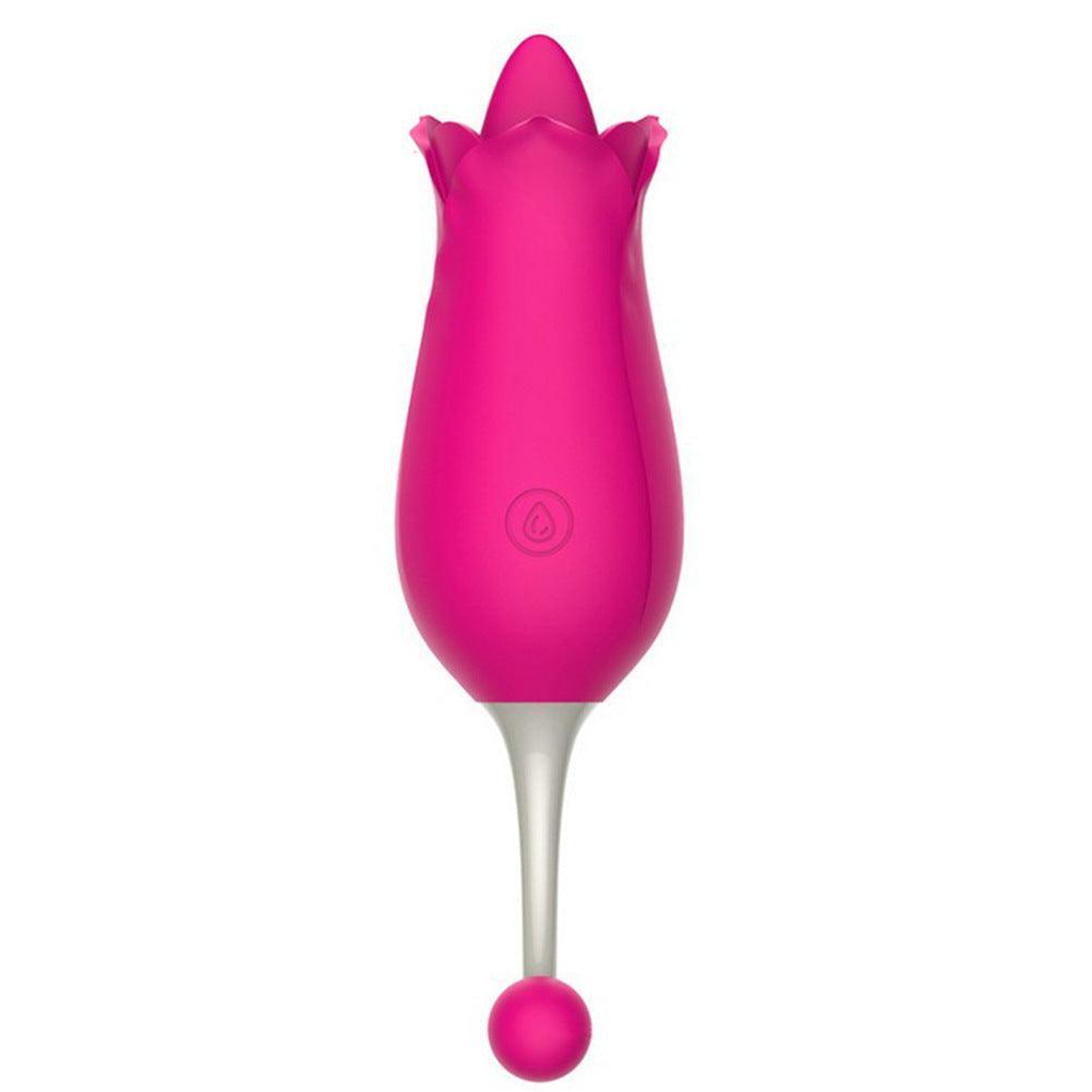 Rose Toy Clit Vibrator and Tongue Licker - Xoxomoving