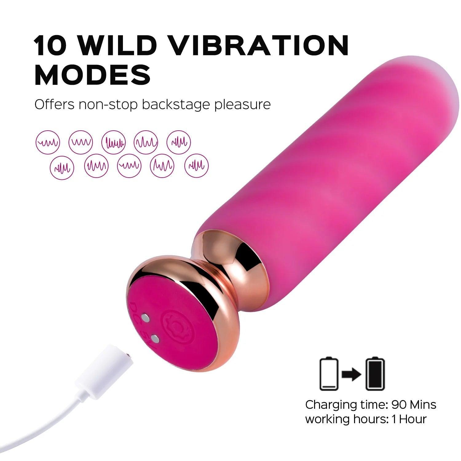 Rose Twister – Hands-Free Remote Vibrating Anal Plug - Xoxomoving