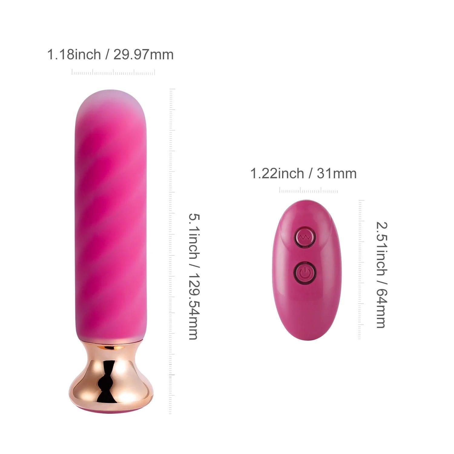 Rose Twister – Hands-Free Remote Vibrating Anal Plug - Xoxomoving