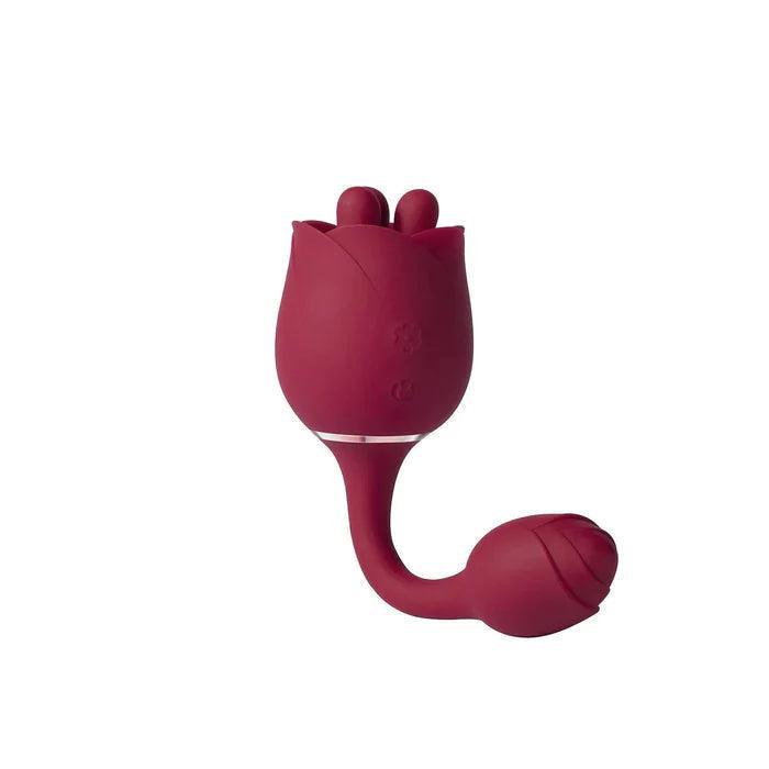 Roseann Double-Ended Rose Toy Vibrator - Versatile Pleasure - Xoxomoving