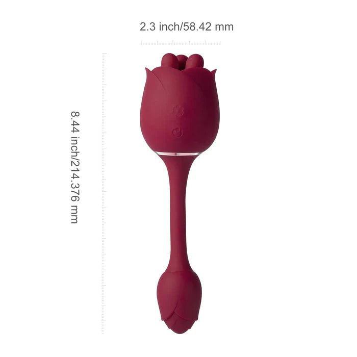 Roseann Double-Ended Rose Toy Vibrator - Versatile Pleasure - Xoxomoving