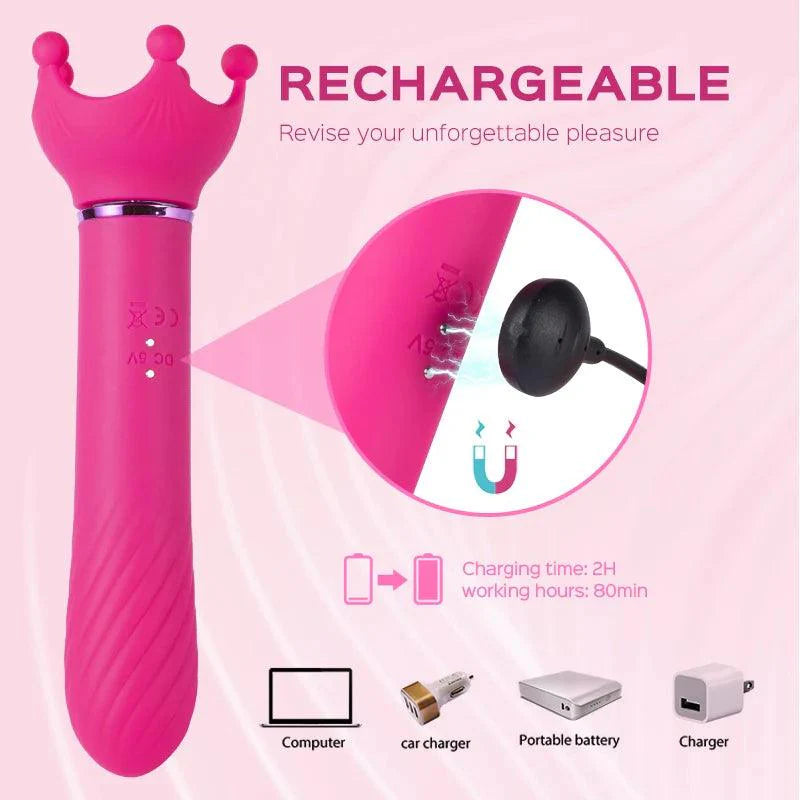 Rotating Nipple Stimulator with Vibrating Handle - Xoxomoving