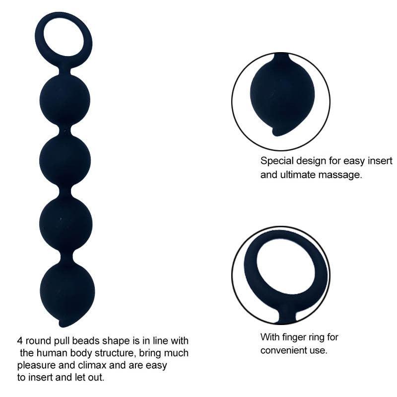 Round Smooth Anal Beads - Xoxomoving