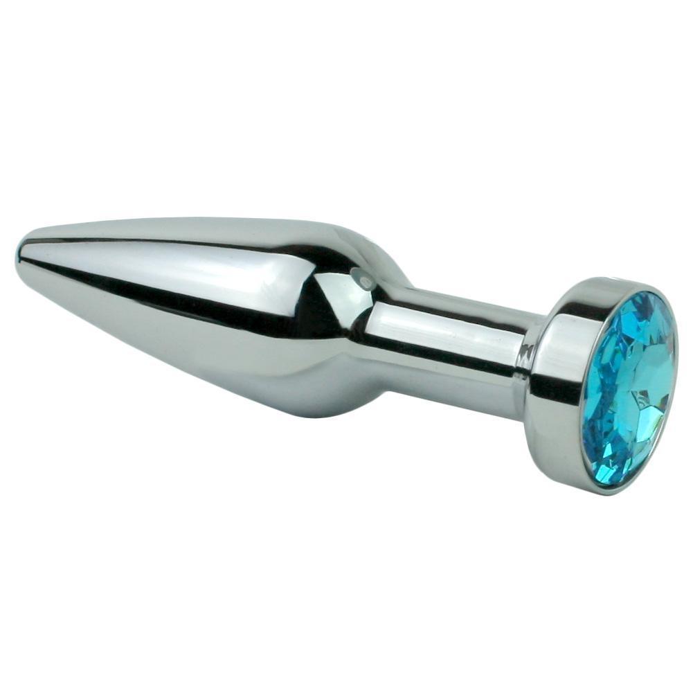 Royal Sapphire Tapered Metal Butt Plug - Xoxomoving