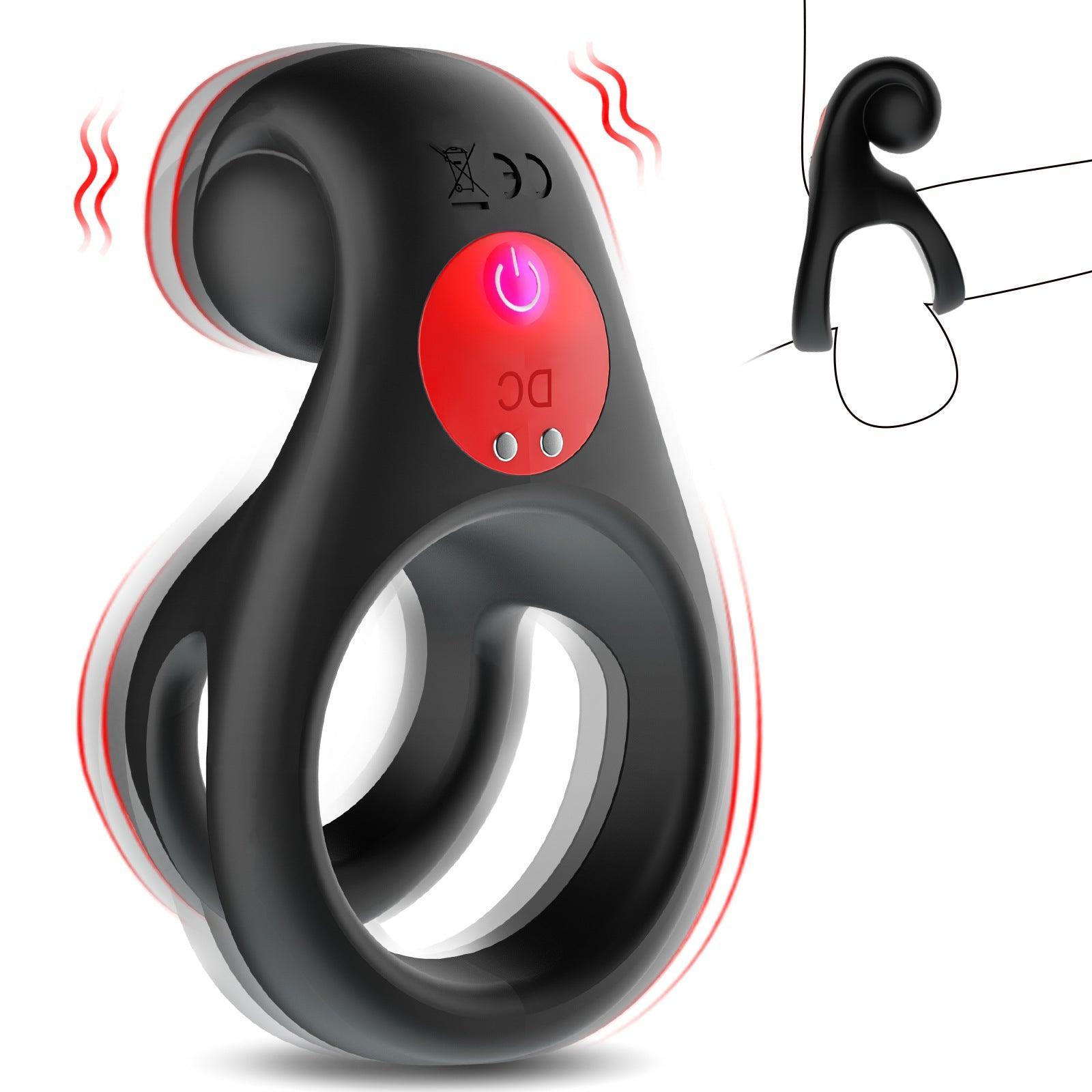 Ryder - Remote Control Dual Ring Vibrating Cock Ring for Couple Play - Xoxomoving