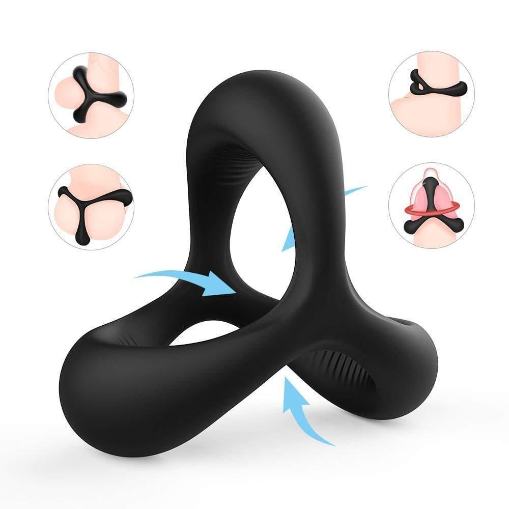 S-HANDE 1.14-Inch Silicone Penis Ring for Erection Enhancing - Xoxomoving