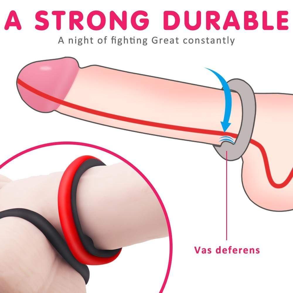 S-Hande 1.5 Premium Erection Cock Ring Set - Xoxomoving