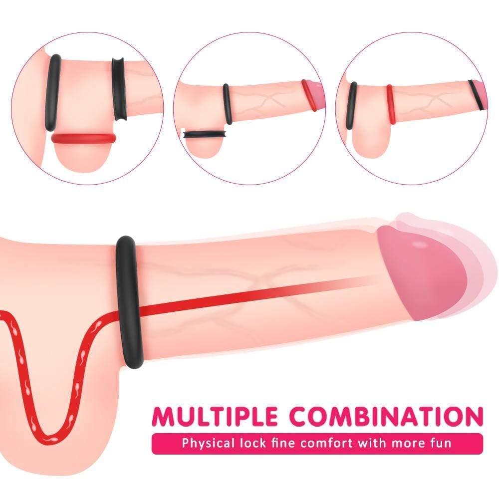 S-Hande 1.5 Premium Erection Cock Ring Set - Xoxomoving