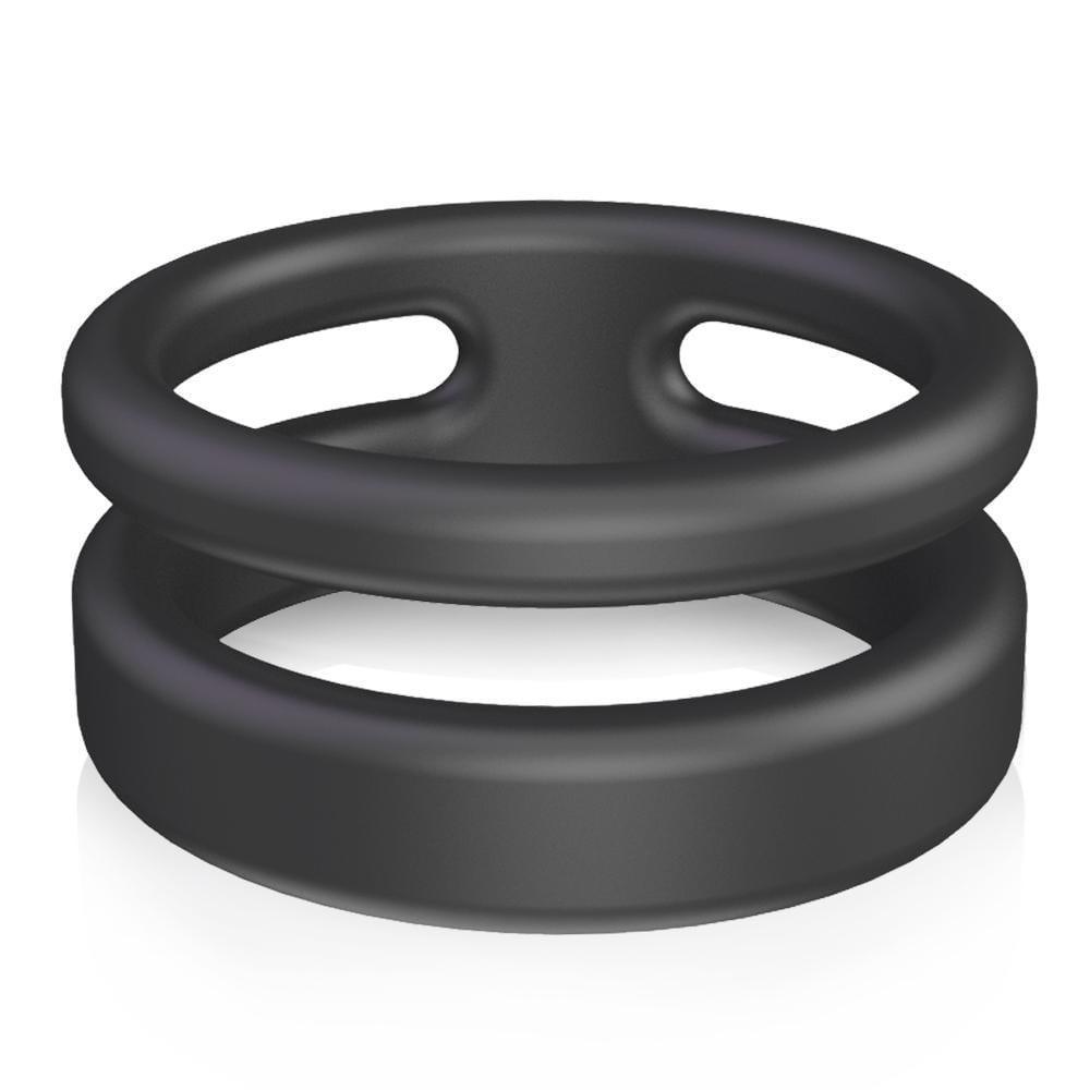 S-HANDE Silicone Erection Enhancing Dual Penis Ring - Xoxomoving