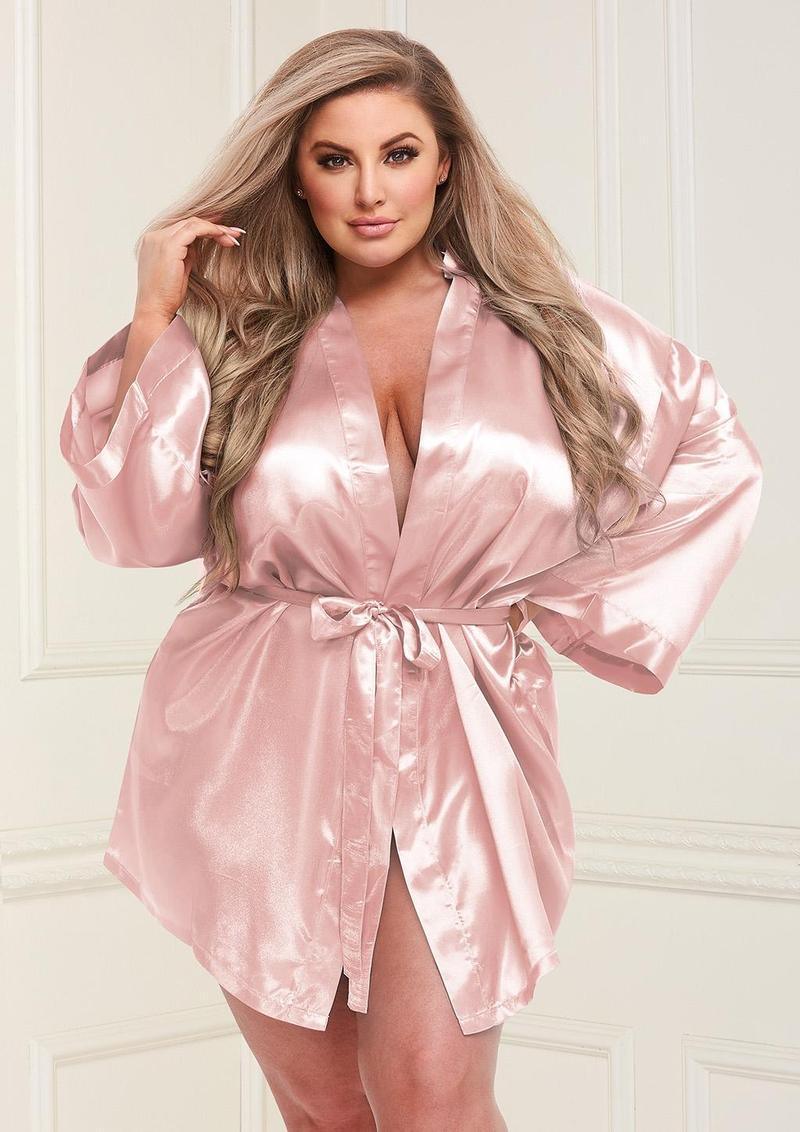 Satin Robe - One Size and Queen Available - Xoxomoving