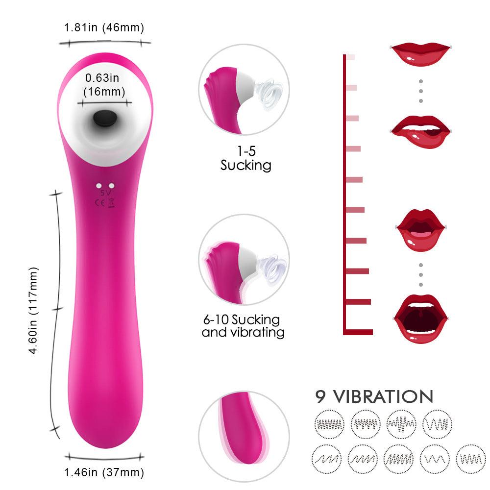 Savor Air Pressure Clitoral Stimulator - 10 Sucking Modes & 9 Vibration Patterns - Xoxomoving