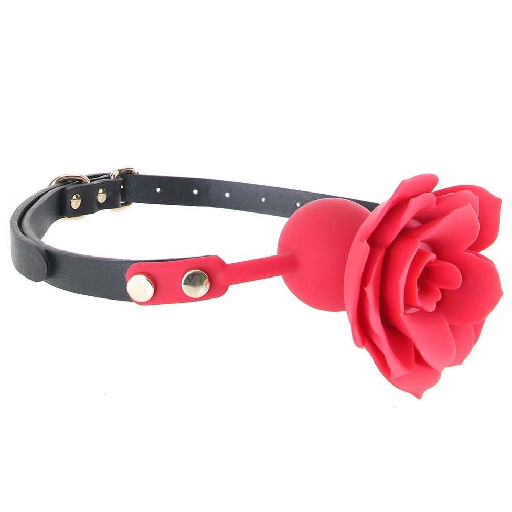 Secret Kisses Bloom Rose Ball Gag - Xoxomoving