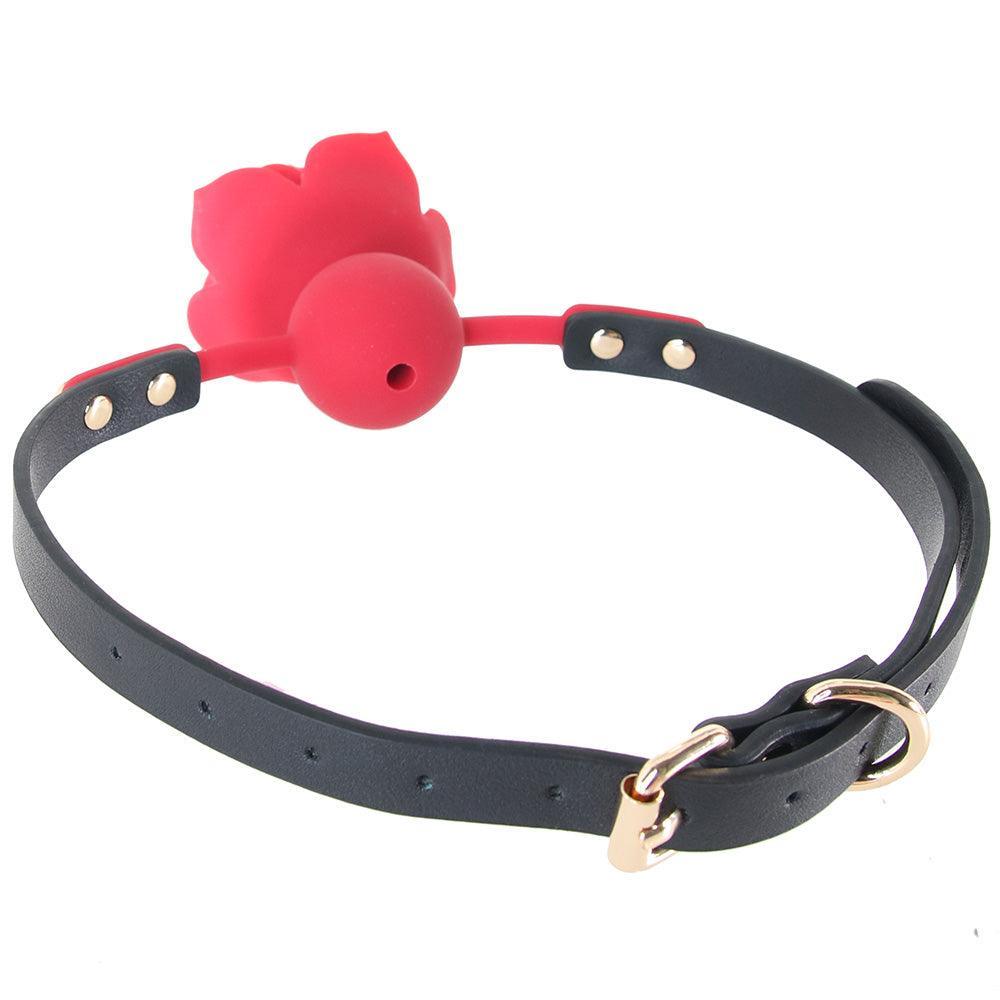 Secret Kisses Bloom Rose Ball Gag - Xoxomoving