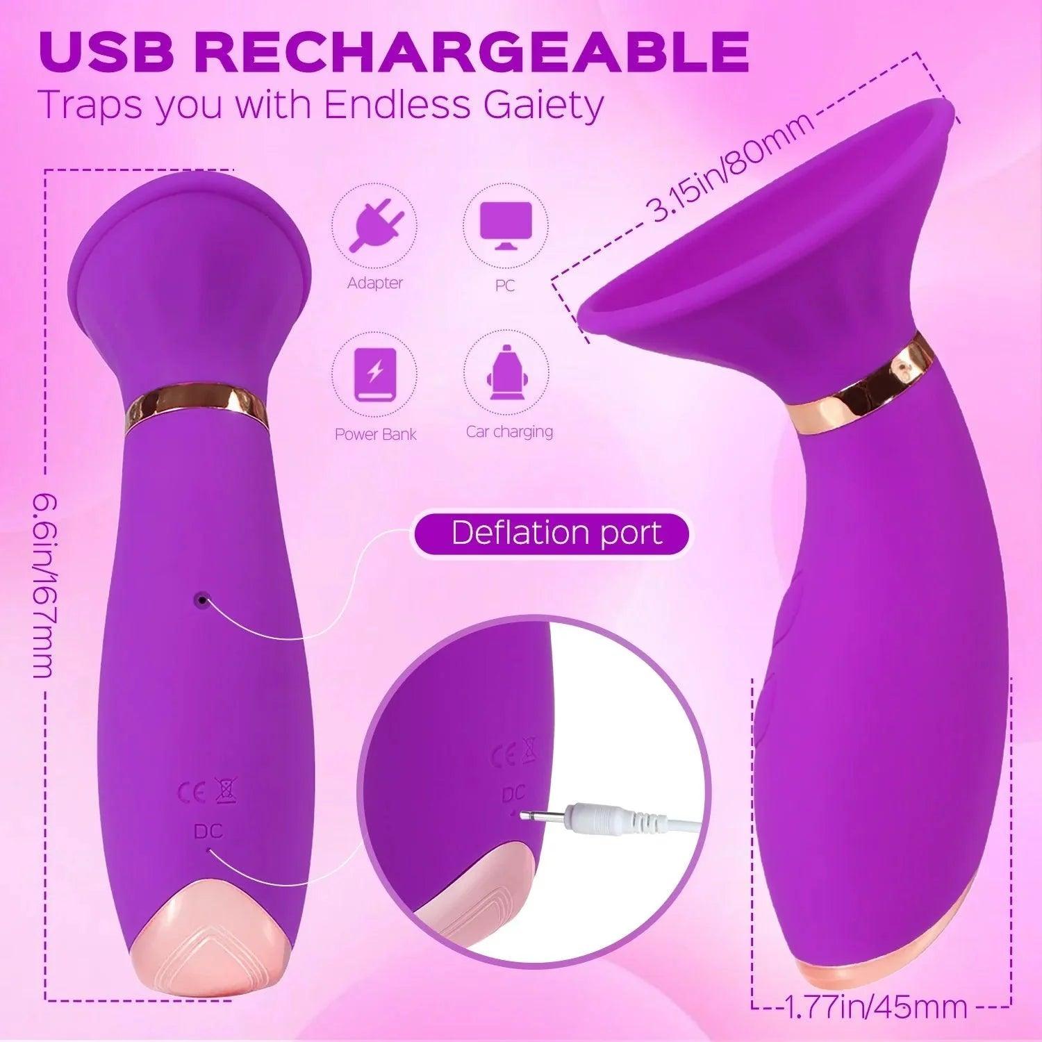 Seduction - Stimulation Suction Vibrator - Xoxomoving