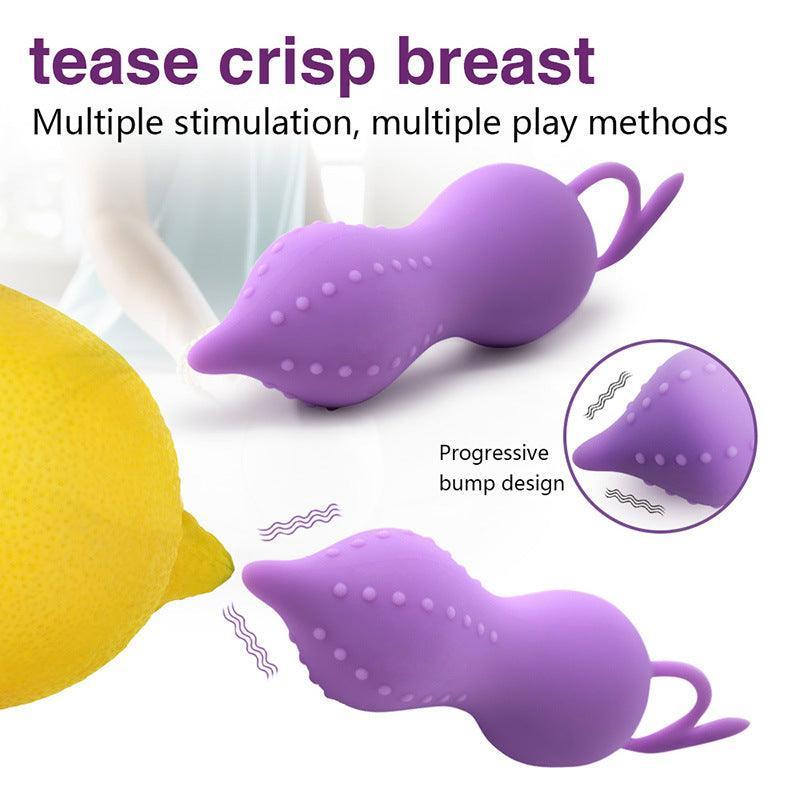 Sensation Bliss: 10-Frequency Vibrator Nipple Stimulator Jump Eggs (Waterproof) - Xoxomoving