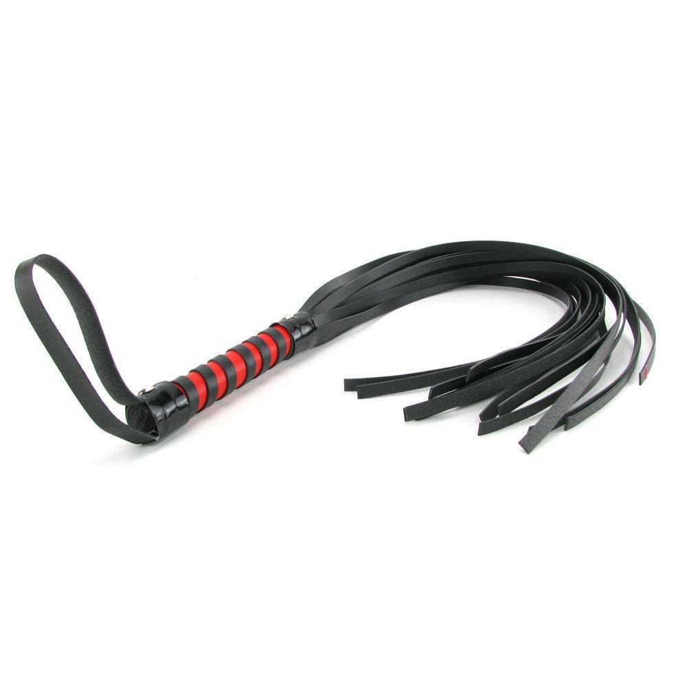 Sex & Mischief Red and Black Stripe Flogger - Xoxomoving