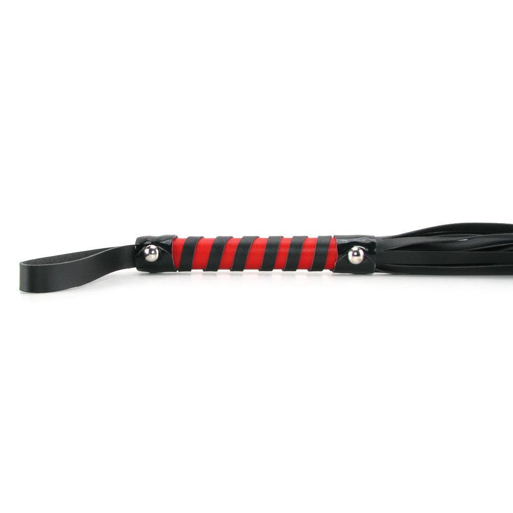 Sex & Mischief Red and Black Stripe Flogger - Xoxomoving