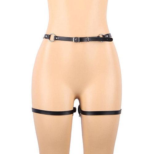 Sexy sub belt Restraints with thigh cuffs - Xoxomoving