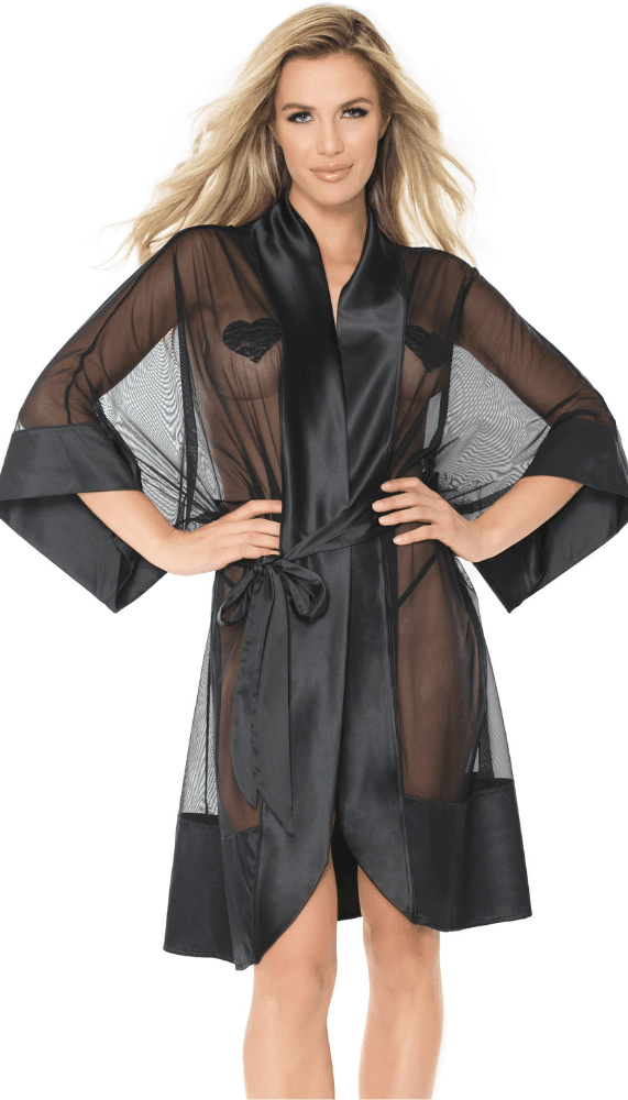 Sheer Black Robe - Xoxomoving