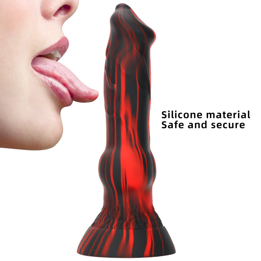 7 Inch Silicone Knot Dog Dildo Xoxomoving