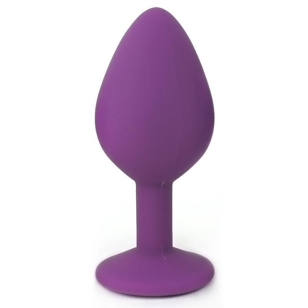 Silicone Jeweled Anal Plug - Available In 3 Sizes! - Xoxomoving