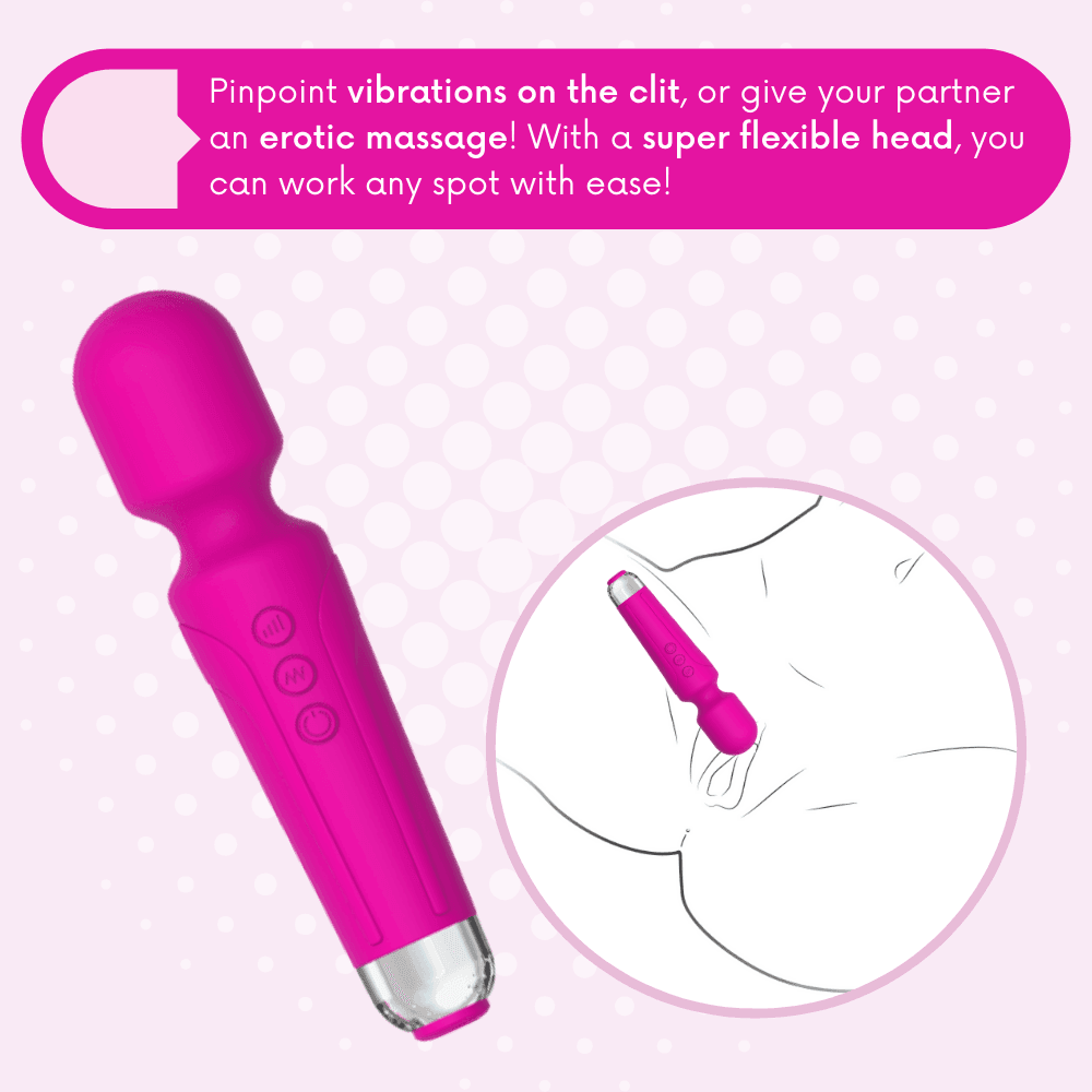 Silicone Power Wand Massager - Xoxomoving