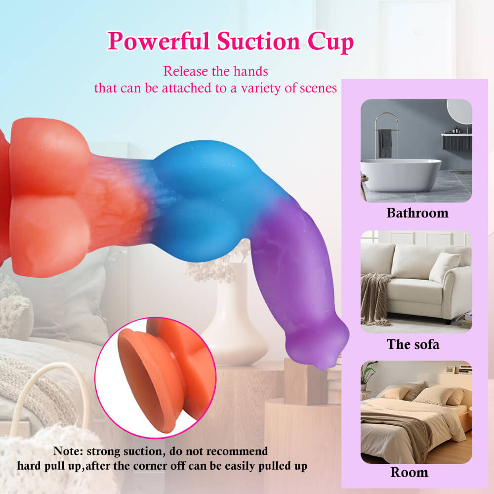 9 Inch Color Mixing Remote Control Vibrating Squirting Dildo Xoxomoving