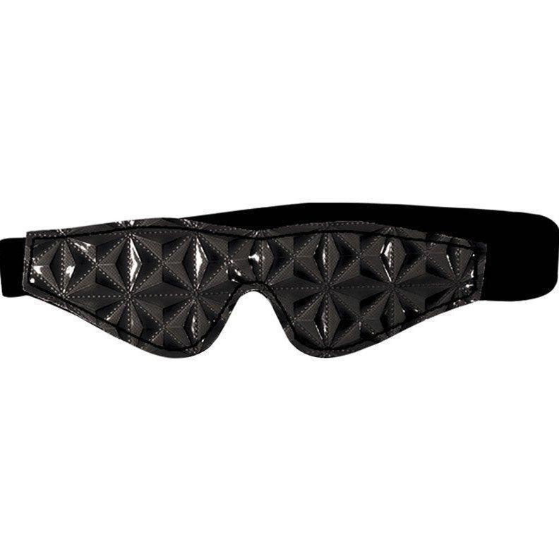 Sinful Vinyl Black Blindfold - Xoxomoving