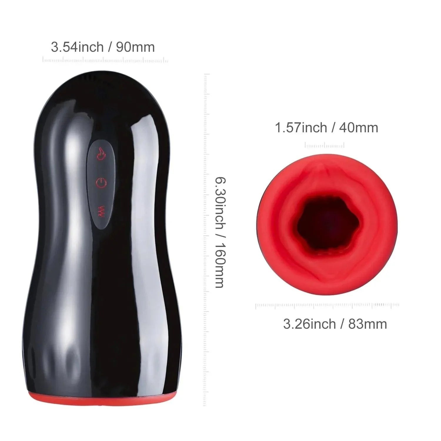 Sleek Vibrating Male Masturbator Cup - Lightweight & Warming Feature - Xoxomoving