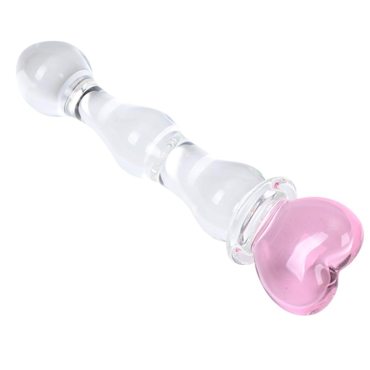 Smooth Borosilicate Glass Dildo 7.87" for Temperature Play