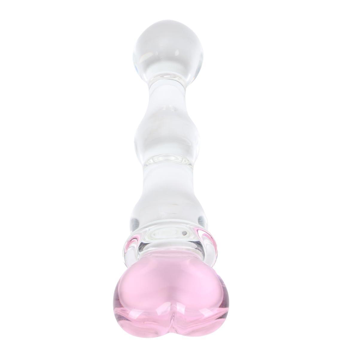 Smooth Borosilicate Glass Dildo 7.87" for Temperature Play