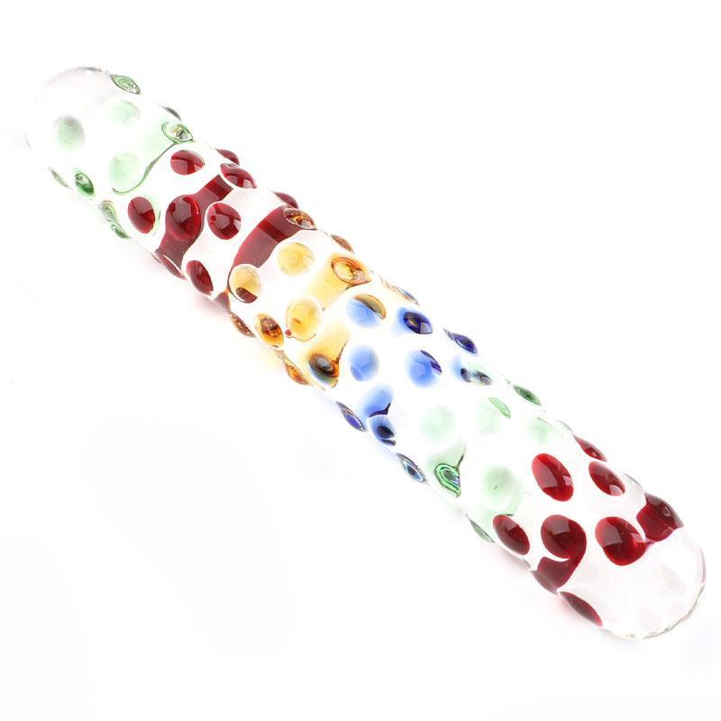 Smooth Nubby Glass G-Spot Dildo - Xoxomoving