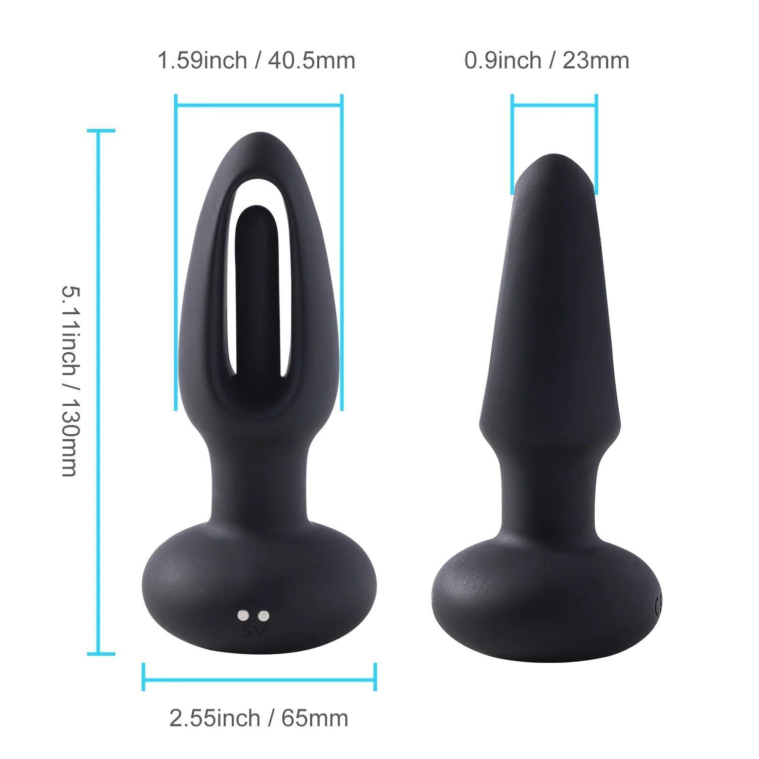 SNUGGY Flapping Butt Sex Toy Vibrating Anal Plug - Xoxomoving