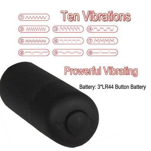 Soft Silicone 10-Speeds Vibration Scrotum Cap Cock Ring - Xoxomoving