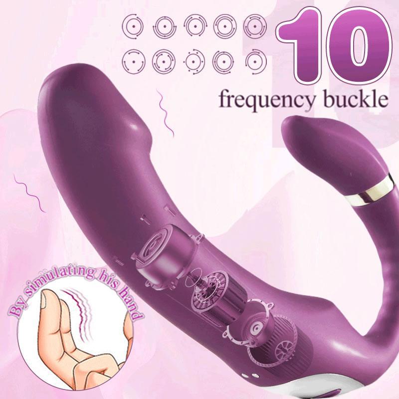 Sophia-3 IN 1 Heating Purple Vibrator Clit Rubbing Massager - Xoxomoving