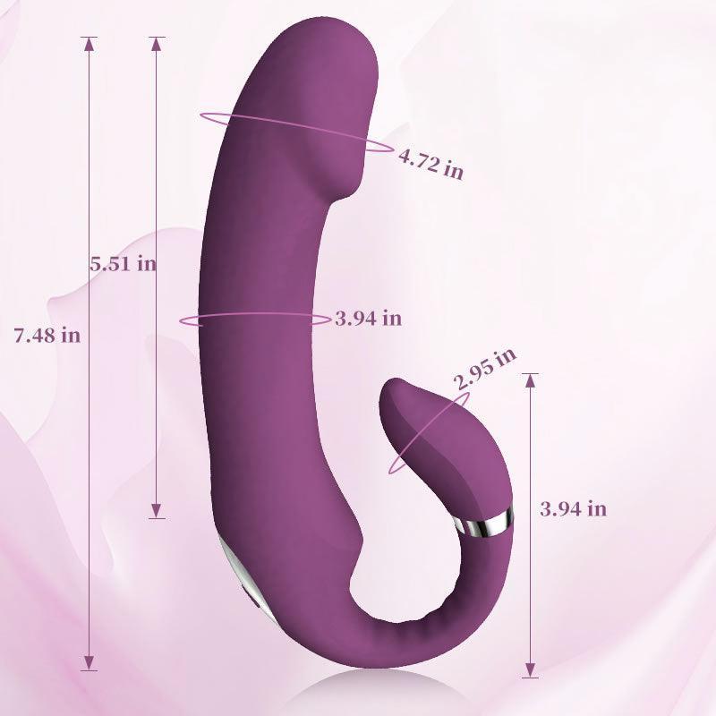 Sophia-3 IN 1 Heating Purple Vibrator Clit Rubbing Massager - Xoxomoving