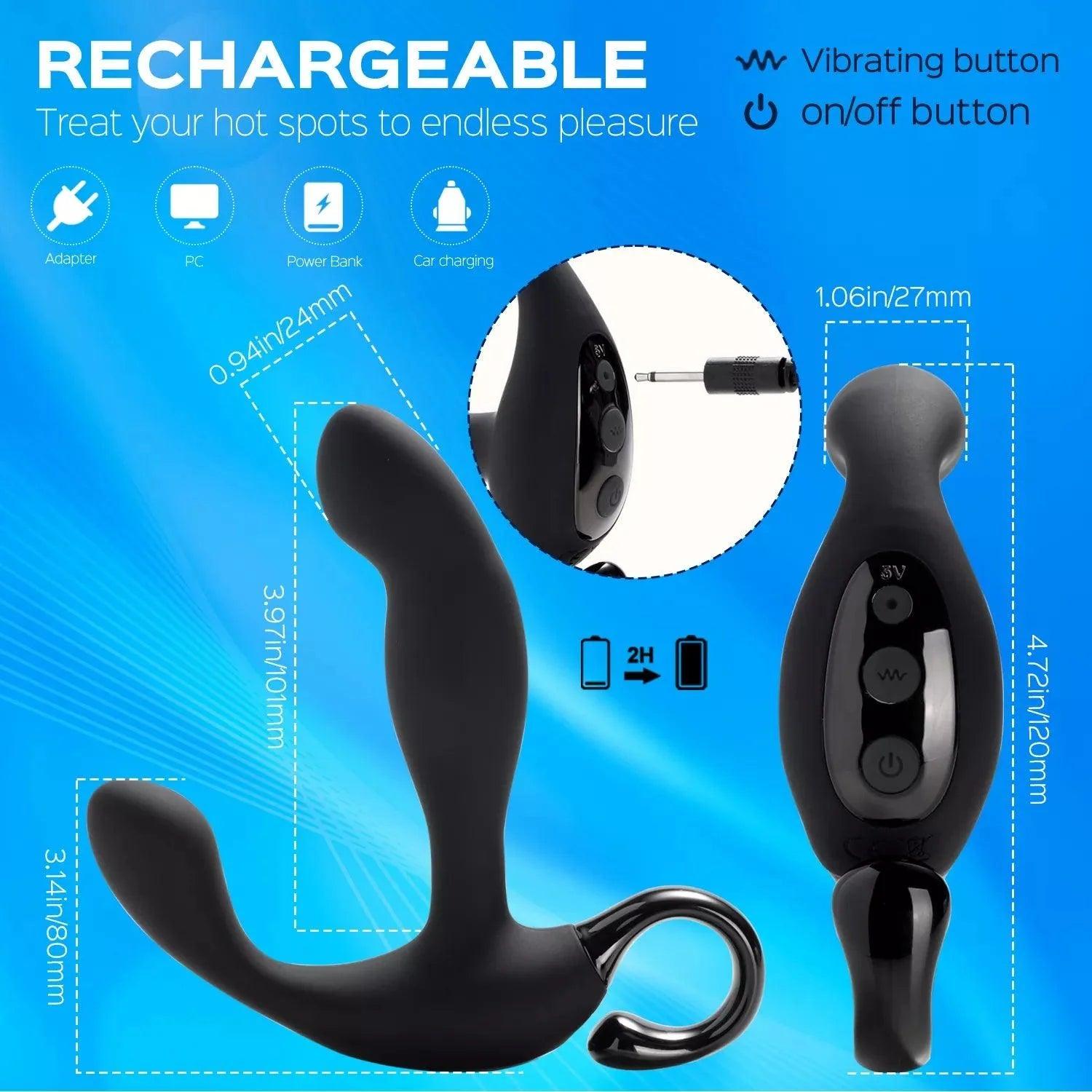 Storm - Perineum Vibrator Tapping Prostate Massager P-spot Stimulator - Xoxomoving